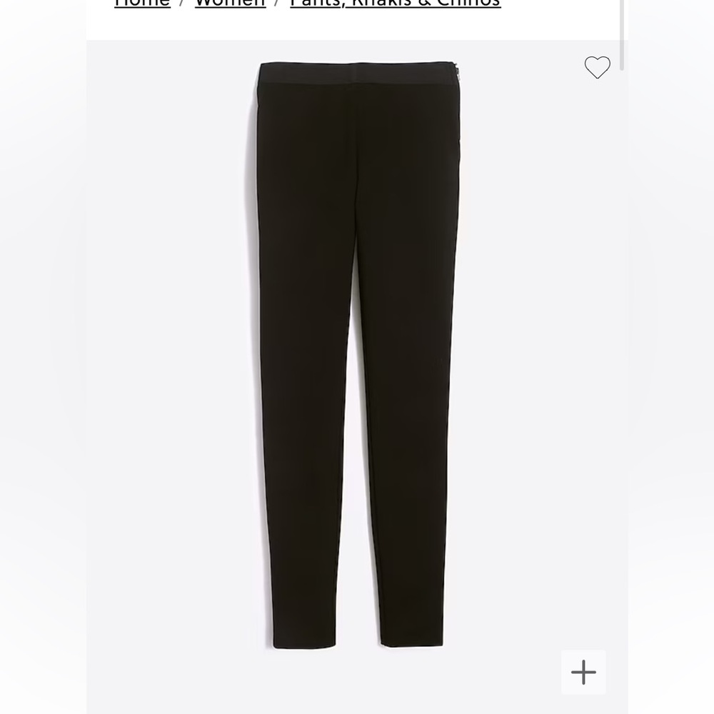 Gigi pant with side-zip closure in ponte